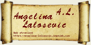Angelina Lalošević vizit kartica